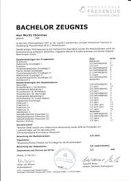 Bachelor-Abschlusszeugnis